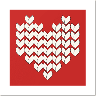 Christmas heart Posters and Art